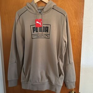 Puma Hoodie Mens Medium Tan